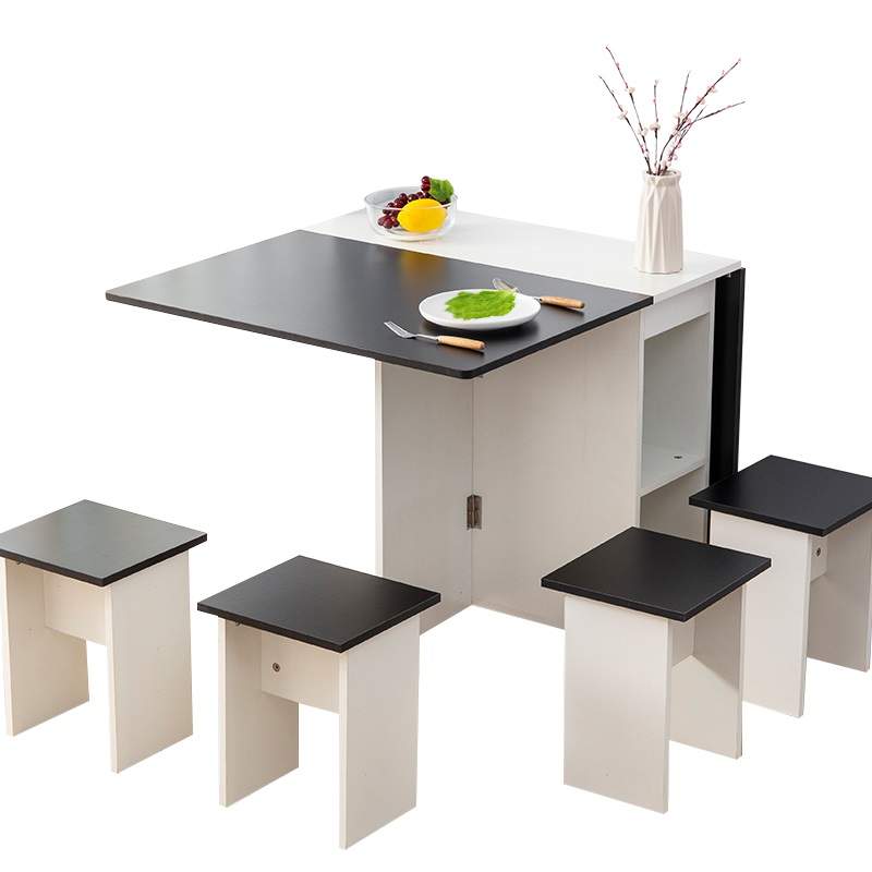 COMEDOR PLEGABLE MULTIUSO - BLANCO & NEGRO