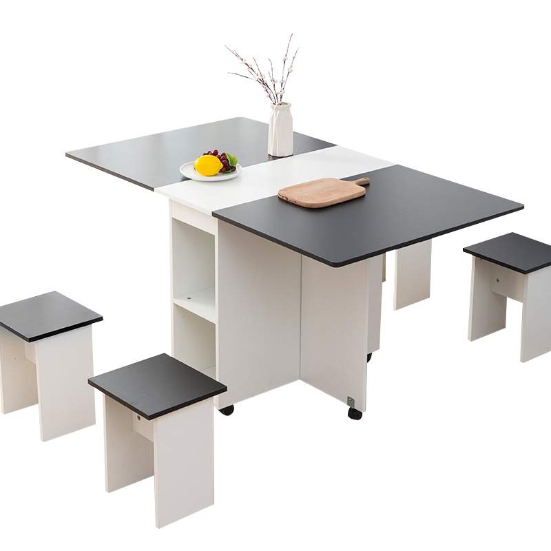 COMEDOR PLEGABLE MULTIUSO - BLANCO & NEGRO