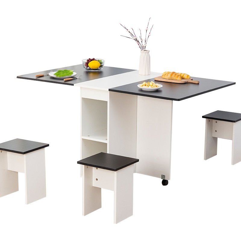 COMEDOR PLEGABLE MULTIUSO - BLANCO & NEGRO